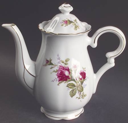 Royal Rose Mini Coffee Pot & Lid