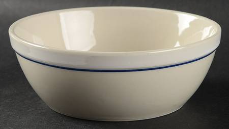 Casualware White Rim Blue Coupe Cereal Bowl