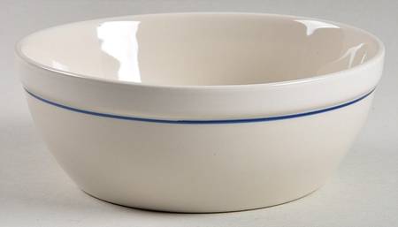 Casualware White Rim Blue Coupe Cereal Bowl