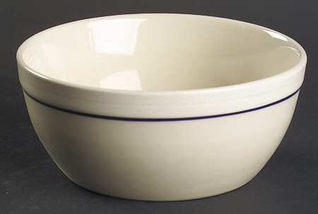 Casualware White Rim Blue Fruit/Dessert (Sauce) Bowl