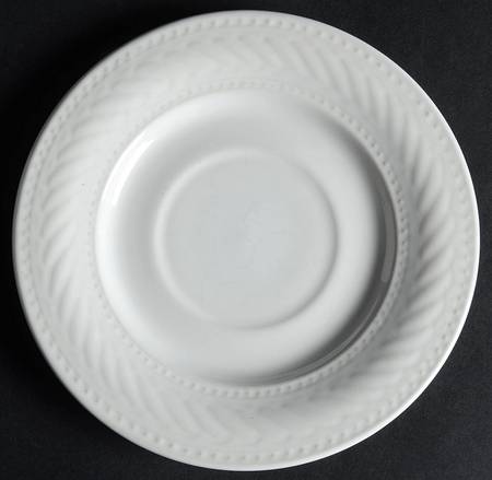 Braid Rimmed Saucer for Flat Cup