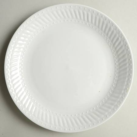 Braid Rimmed Coupe Dinner Plate