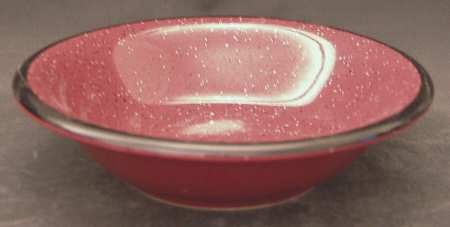 Main St Speckled Burgundy Soup/Cereal Bowl
