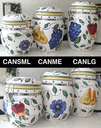 Mediterranean Garden (With Flowers) Small Canister & Lid