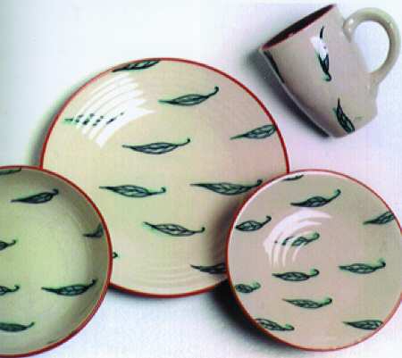 Antique Leaves Green by Gibson Designs