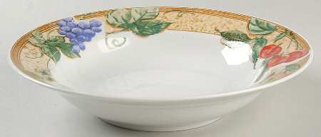 Fruita (White) Rim Soup Bowl