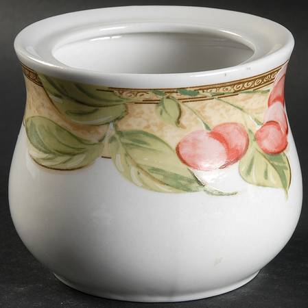 Fruita (White) Sugar Bowl No Lid