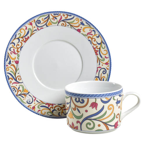 Lyon Flat Cup & Saucer Set