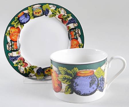 Jelly & Jam Flat Cup & Saucer Set