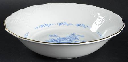 Blue Rose 8" Round Vegetable Bowl