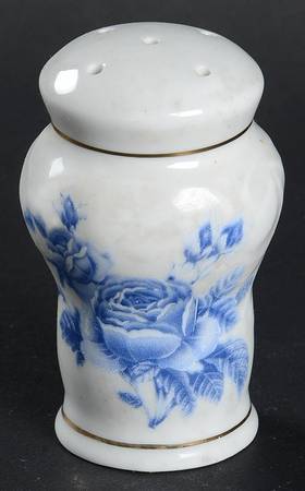 Blue Rose Pepper Shaker