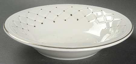Golden Basket Rim Soup Bowl