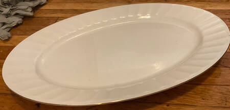 Crown Gold 14" Oval Serving Platter