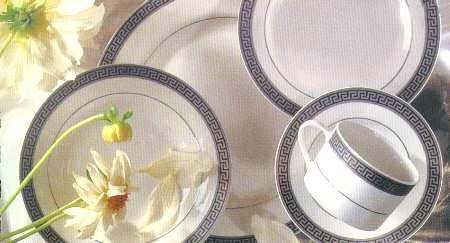 Greek Key Platinum by Gibson Designs