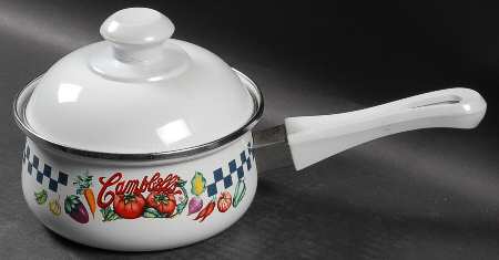 Campbell's Hearty 1.0 Quart Metal Covered Saucepan