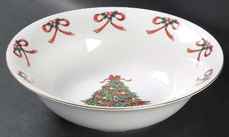Christmas Radiance 9" Round Vegetable Bowl