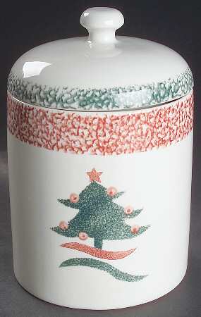 Christmas Star Large Canister & Lid