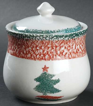Christmas Star Sugar Bowl & Lid
