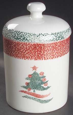 Christmas Star Medium Canister & Lid