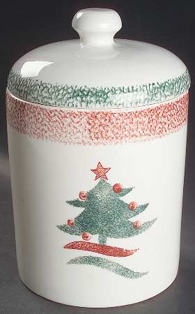 Christmas Star Extra Large Canister & Lid