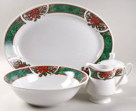 Marble Holly 5 Piece Hostess Set