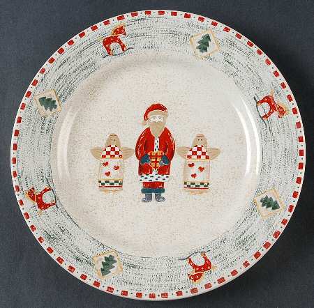 Santa's Angels Salad Plate