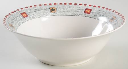 Snowman 9" Round Vegetable Bowl