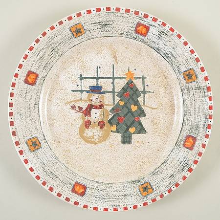Snowman 12" Chop Plate (Round Platter)