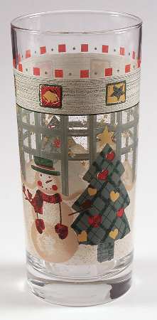 Snowman Glassware Tall Tumbler
