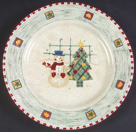 Snowman Salad/Dessert Plate