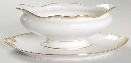 GUE274 Gravy Boat with Attached Underplate