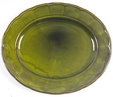 Colonial Classic Moss Green 13" Oval Serving Platter