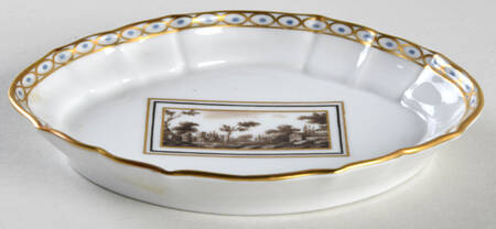 Fiesole (Italian Scene) 4" Scalloped Tray