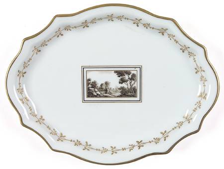 Fiesole (Italian Scene) Hors d'Oeuvre Tray