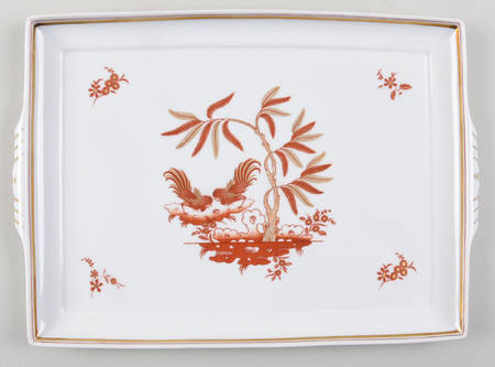 Siena Rust (smooth, Rim) 13" Rectangular Tray