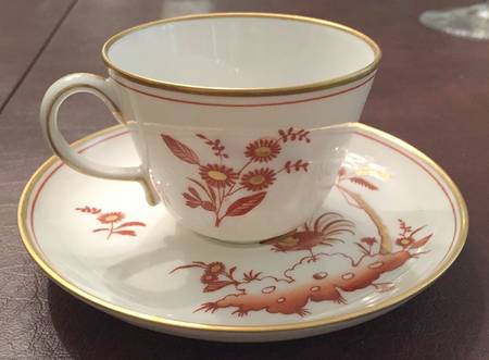 Siena Rust (smooth, Rim) Flat Cup & Saucer Set