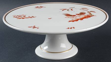 Siena Rust (smooth, Rim) 10" Diameter Pedestal Cake Stand