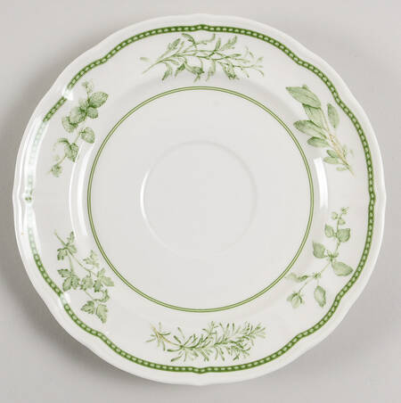 Fresh Herbs Saucer for Breakfast Cup
