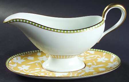Delhi Gravy Boat with Attached Underplate