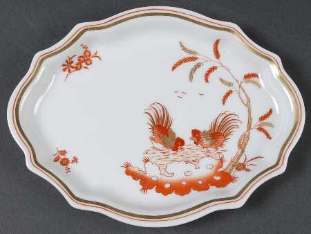 Siena Rust (Scalloped, Antico Doccia) Oblong Tray