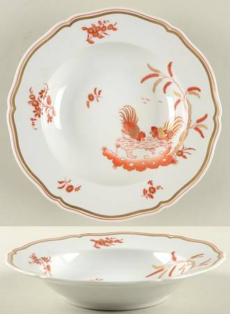 Siena Rust (Scalloped, Antico Doccia) Rim Soup Bowl