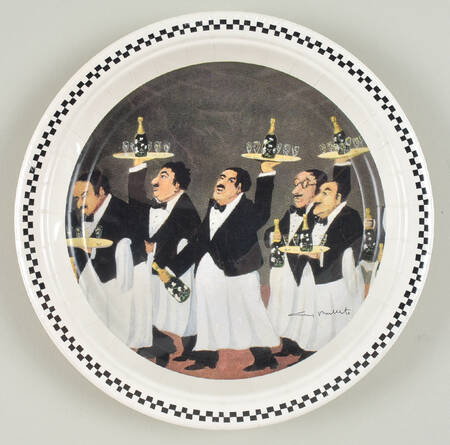 Charge of The Bottle Brigade, The Package of 8 - Paper Salad Plate