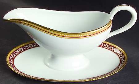 Venice Gravy Boat with Attached Underplate