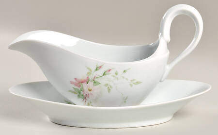 Imperatrice Rose Gravy Boat & Underplate