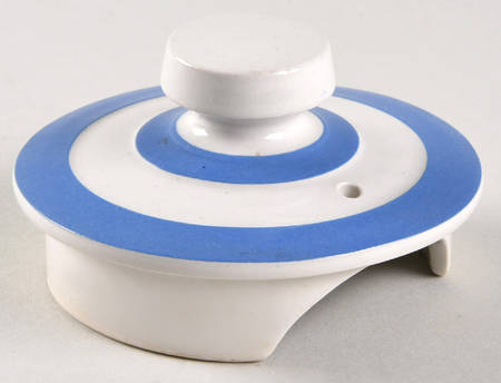Cornish Blue Cream Cornishware Lid for Coffee Pot