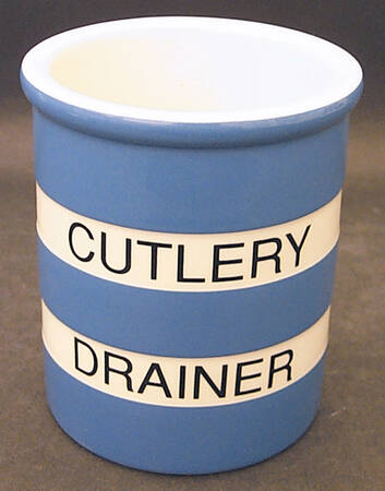 Cornish Blue Cream Cornishware Cutlery Drainer
