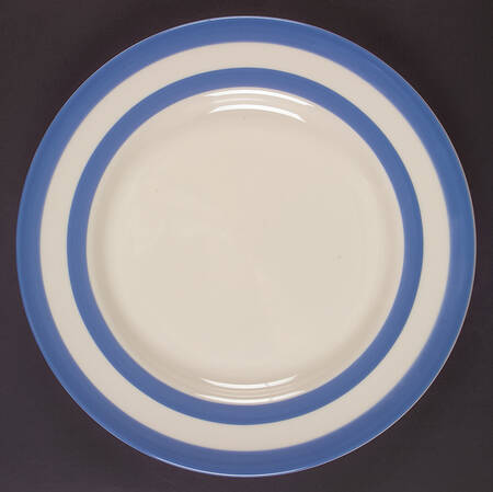 Cornish Blue Cream Cornishware 11" Chop Plate (Round Platter)