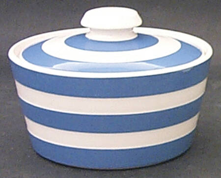 Cornish Blue Cream Cornishware Butter Tub & Lid