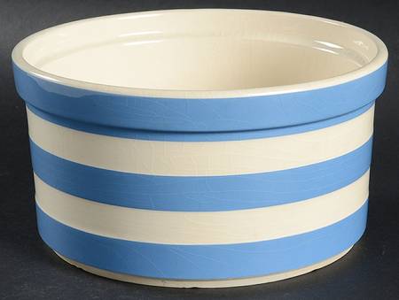 Cornish Blue Cream Cornishware 7" Souffle
