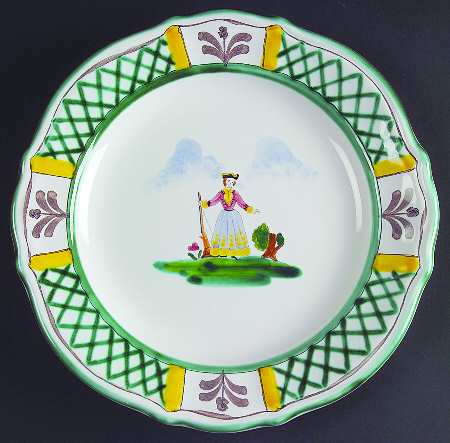 Hunt Scene (Rim, Scallop) Luncheon Plate